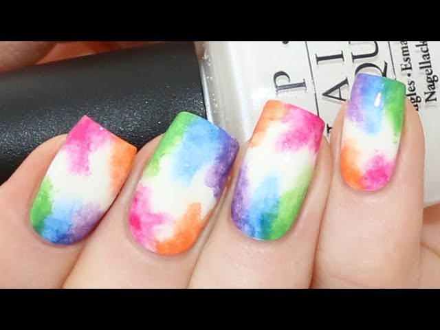 EASY WATERCOLOR NAIL ART TUTORIAL