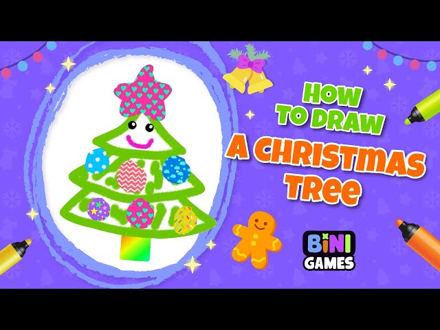 Christmas | How to draw a Christmas Tree