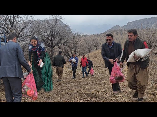 Hard rainy day in the life of nomadic nomads  Donors help the nomadic family