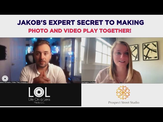 01. Jakob's EXPERT Secret to Making Photo and Video Play Together!