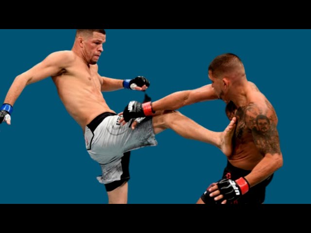 Nate Diaz vs Anthony Pettis all significant strikes and takedown