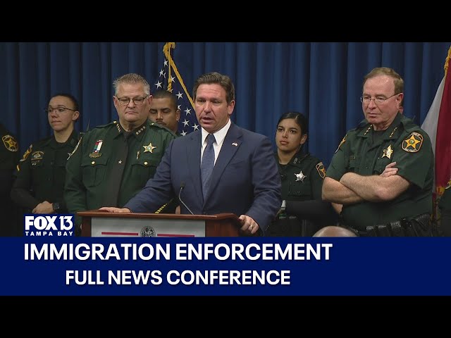 Full news conference: State and local officials address illegal immigration