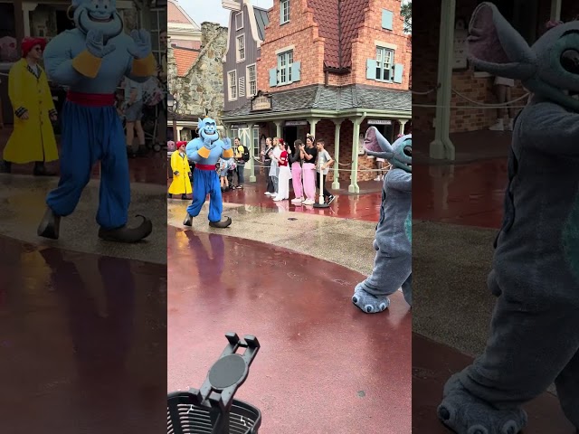 Disney Stich and Genie Parade #shorts