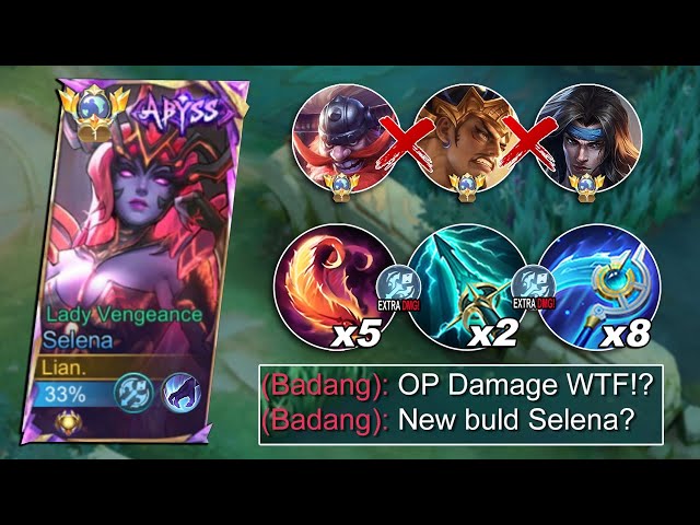 SUPREME SELENA UNLIMITED TRUE DAMAGE BUILD TO PENETRATE TANK HEROES! (Try before nerf)