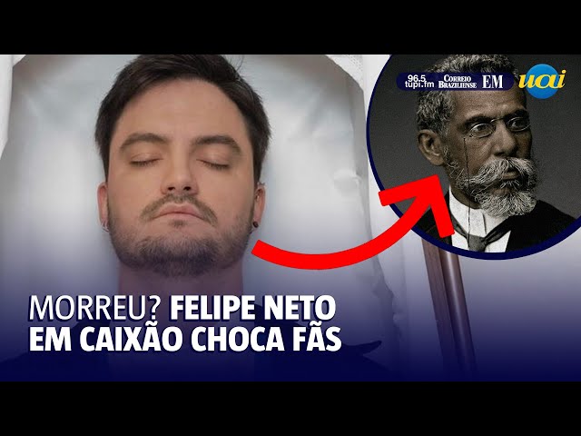 Felipe Neto no caixão: o mistério da foto é revelado