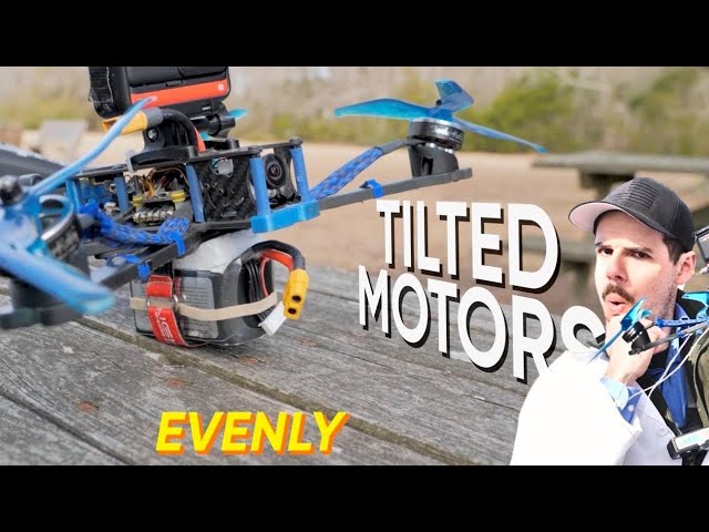 Playing with Tilted/Angled Motors Again // 7" FPV Drone (improved propwash handling?)