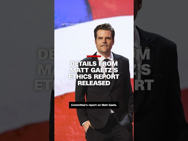 Details from Matt Gaetz’s Ethics Report released #cnn #news #mattgaetz #politics