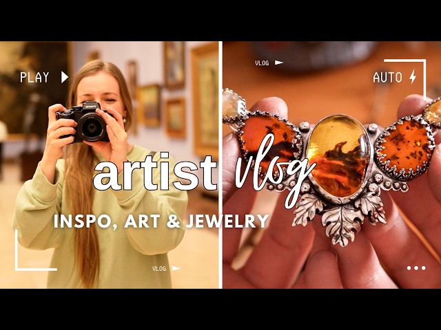 Cozy ART DATE!⭐️jewelry designing, finding inspiration to make art