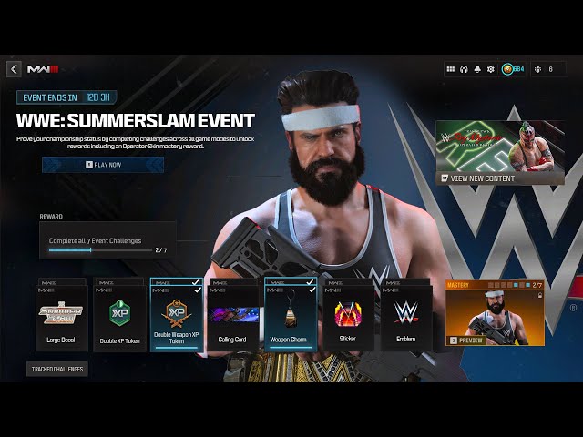 ALL WWE Summerslam Event Challenges & Rewards in MW3! (FREE WWE Wrestler's Uniform Operator Skin)