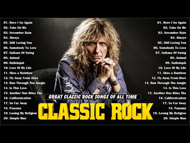 List of rock classic music  70 80 90 | The Best Classic Rock Songs Of All Time