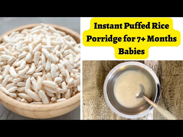 2-Minute Instant Puffed Rice Porridge for Babies |Quick Homemade Cerelac for Travel | Easy Baby Food