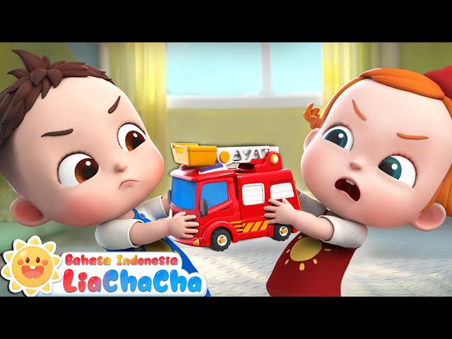 Lagu Berbagi Mainan🚌 | Kebiasaan Baik untuk Bayi | Lagu Anak-anak | LiaChaCha Bahasa Indonesia