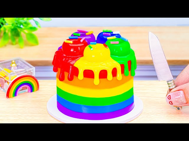 Melting Donuts Cake Decorating🌈Top Amazing Miniature Baking Chocolate Cake Recipe Ideas