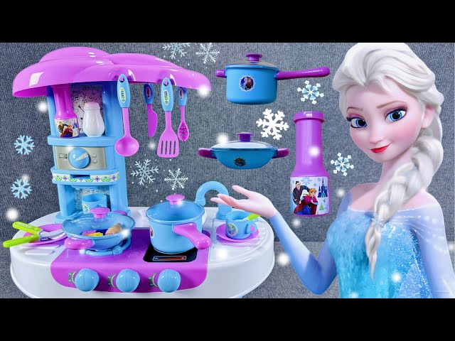 5 Minutes Satisfying Unboxing, Frozen Elsa Kitchen Cooking Toy Set ASMR | Review Toys