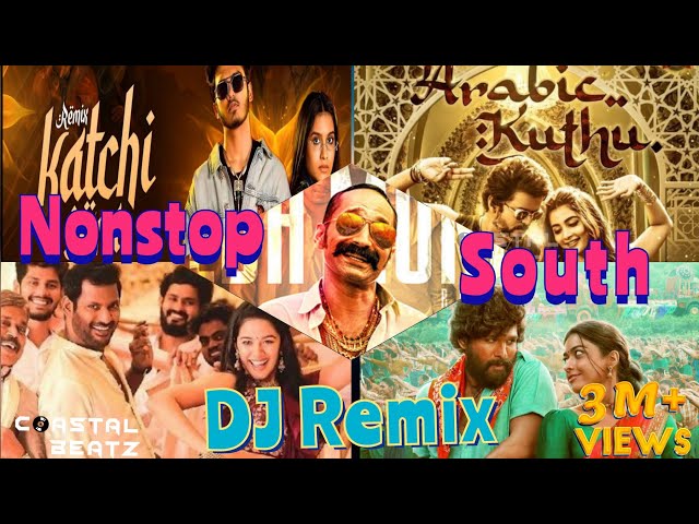 NonStop South DJ Remix | Dance Mix | Tamil+Telugu+Kannada+ Malayalam | Trending Songs 2024 | Party 🥳