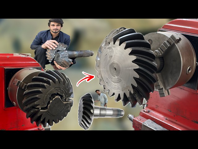 The Engineering Of This Large Pinion Broken Into Two Pieces Is Very Impressive