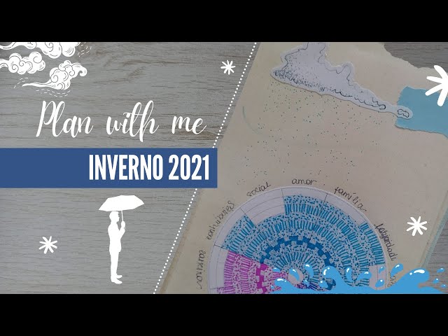 Plan with me | Inverno 2021 | Bullet Journal | BORA SIMPLIFICAR