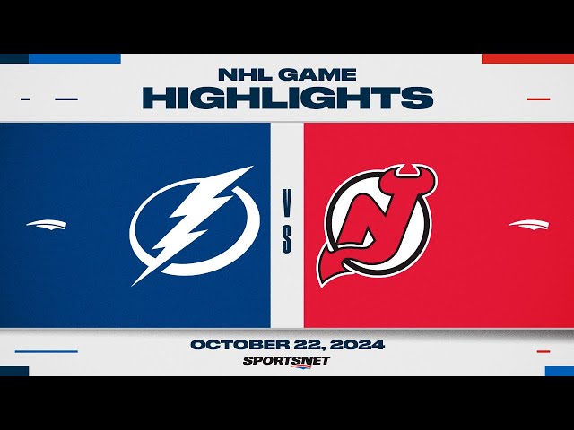 NHL Highlights | Lightning vs. Devils - October 22, 2024