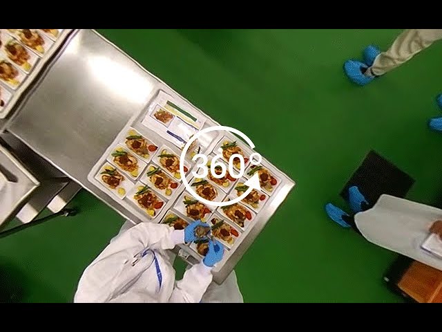 ＡＮＡ機内食　調理の現場を360度動画で細部まで