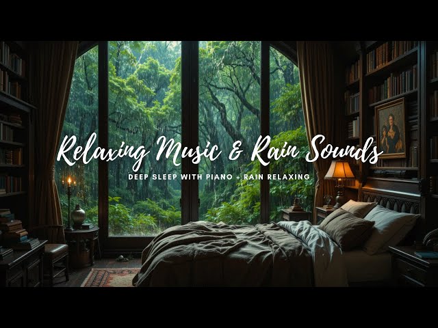 One Click = Deep Sleep! 🌧 Let This Rain & 🎹 Relaxing Music Combo Work Its Magic 🌙