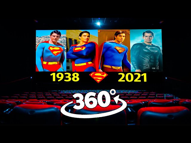 Evolution of Superman (1938 - 2021)  | 360 cinema | 4K