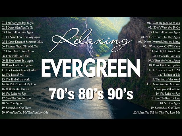 Most Beautiful Relaxing Melodies 70's 80's 90's Cruisin Romantic Love Songs💟Best Evergreen Songs