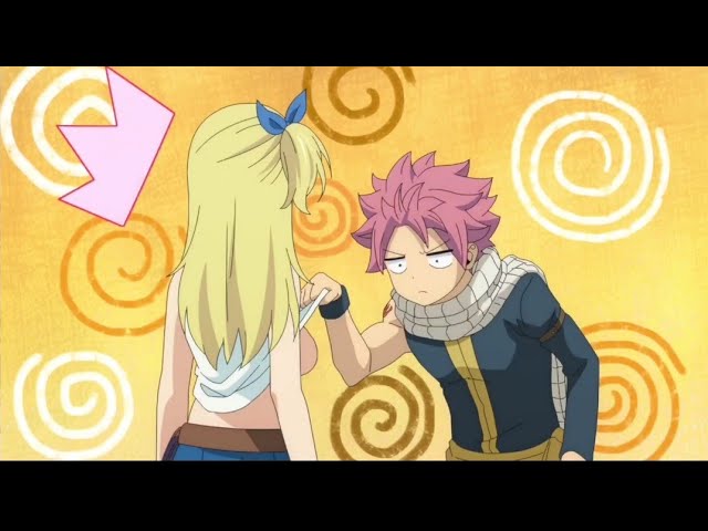 Natsu taking a Peek at Lucy's **** 🤣 ( NatsuLucy Funny Moments) #fairytail #anime