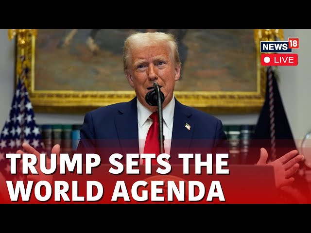 Trump Speech Live | President Trump Speech | Trump Warns Putin, Hamas | USA News Live | N18G