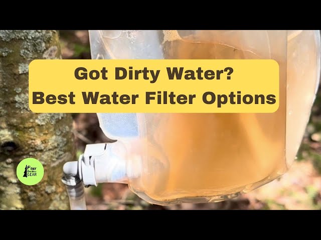 BEST backpacking water filters:  3 EXCELLENT options