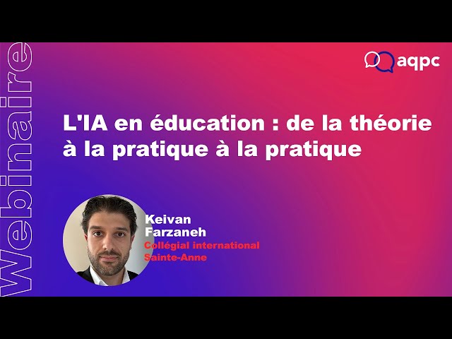 L'IA en éducation: de la théorie à la pratique