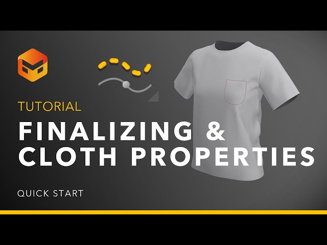 Quick Start: Finalizing & Cloth Properties (6)