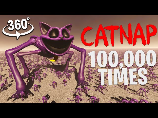 Can You Survive 100,000 CATNAP in Poppy Playtime 360°?