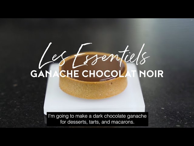 Intense dark chocolate ganache for desserts, tarts and macarons - Tutorial