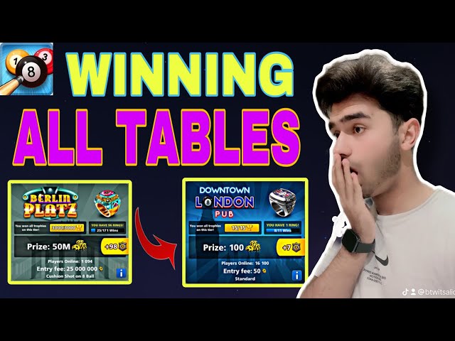 WINNING EVERY TABLE FROM LONDON TO BERLIN IN 8 BALL POOL 😱 | 8 BALL POOL GAMEPLAY | PSK 8BP YT