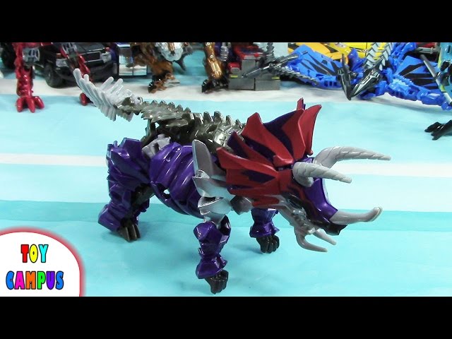 Dinobot Slug Transformers Age of Extinction | Dinosaur Triceratops | ToysReview ToyCampus