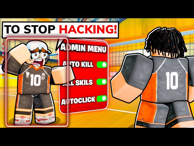 I Secretly CHEATED Using AIMBOT Hacks.. (Roblox Volleyball Legends)