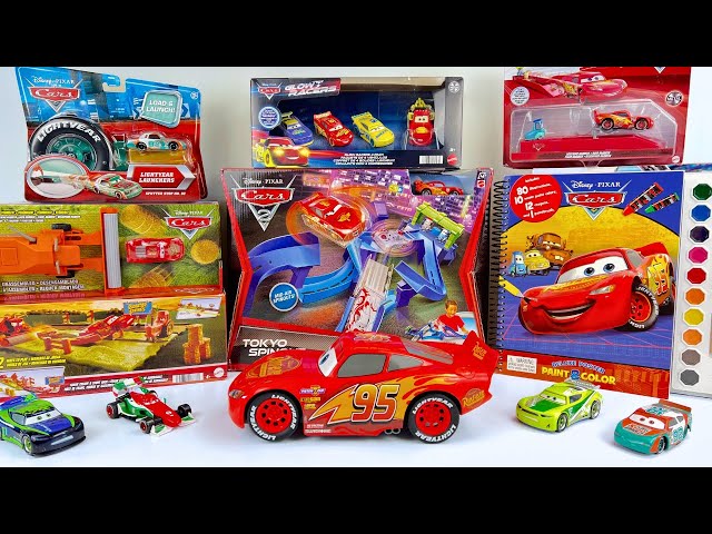 Disney Pixar Cars Unboxing Review | Hardcore Spinout Double Race Track | Glow in the Dark Super Race