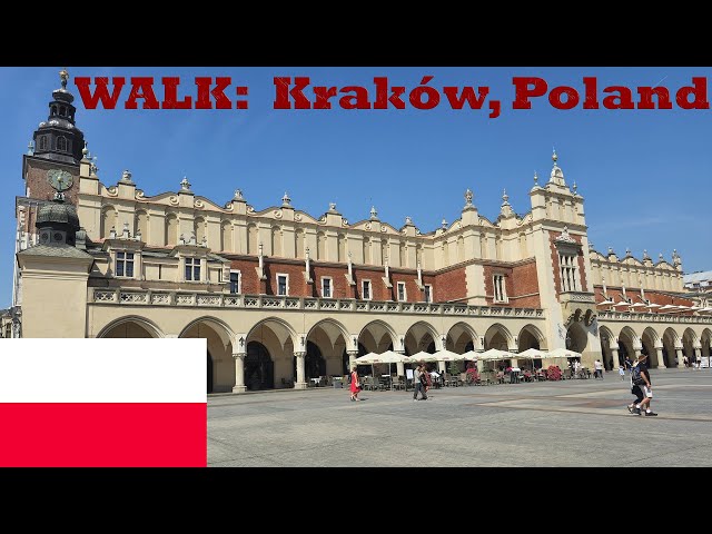 Walk Here: Kraków, Poland - Polska - Summer 2024 - 4K UHD