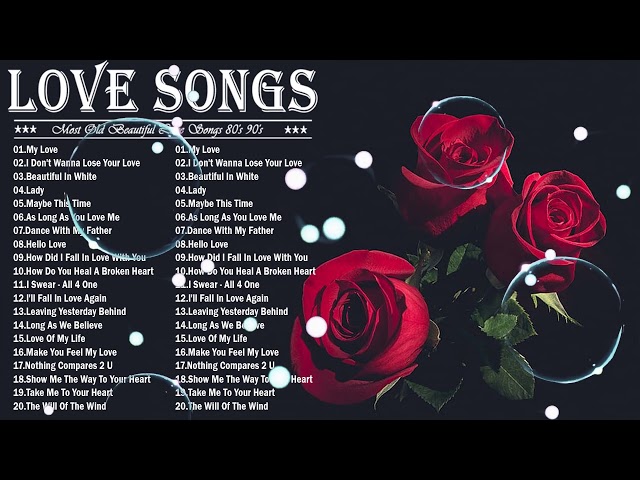 Best Love Songs Ever ❤️ Romantic Love Songs 80's 90's 💘 Greatest Love Songs Collection