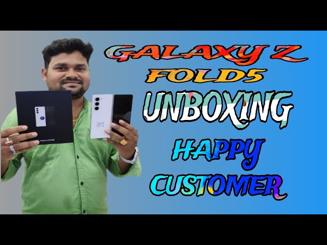 Samsung galaxy Z Fold 5 unboxing 🔥 First look || Happy customer 💯