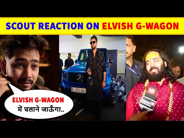 G WAGON 🔥- Scout Reaction On Elvish Yadav New Car 😍 Elvish Yadav With Friends Car Drive