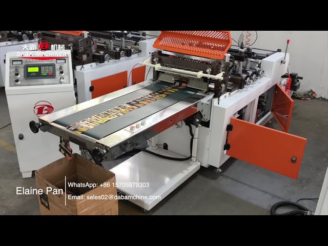 DBQDB-350 High speed paper PVC PET roll paper shrink sleeve label sheet cutting machinery