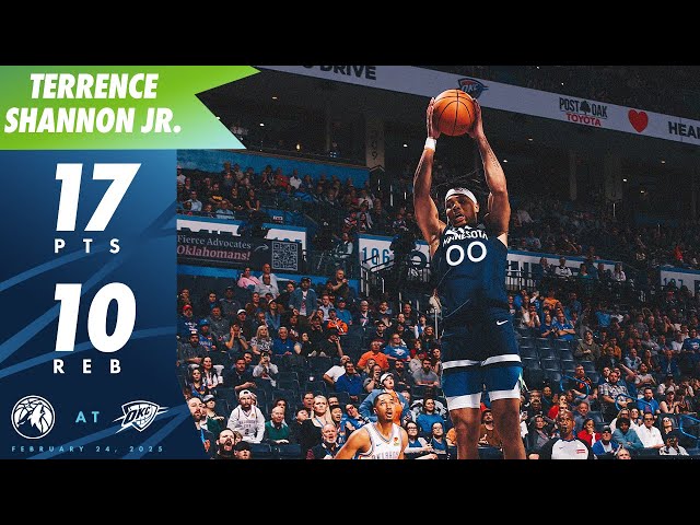 Terrence Shannon Jr. Scores 17 Point and Grabs 10 Rebounds Against Thunder | 02.24.25