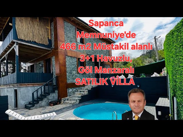 Sapanca Memnuniye Müstakil  3+1 Taşyapı, Havuzlu  SATILIK VİLLA