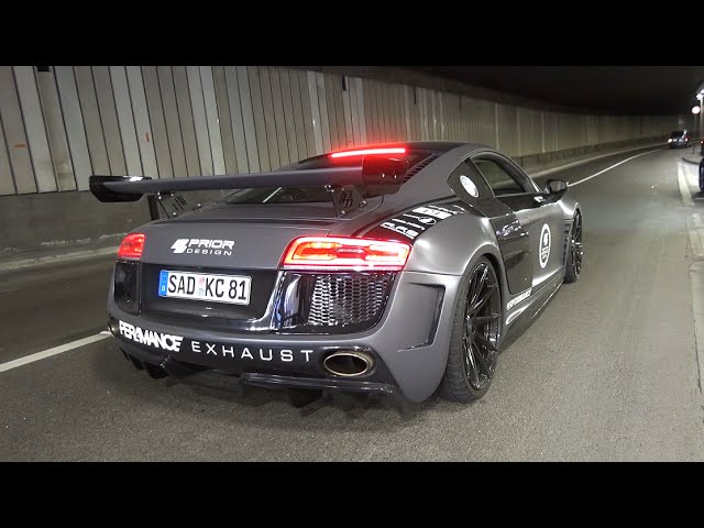 630HP Audi R8 V10 w/ Per4mance Exhaust - Brutal EXHAUST Sounds!