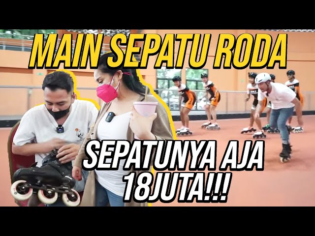 NAGITA TEMENIN RAFFI MAIN SEPATU RODA!!