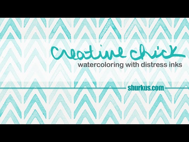 Save the Crafty YouTuber Video Hop: Watercoloring with Distress Inks