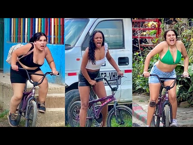 La Bici Sorpresa Broma Divertida de Humor 😨🚲