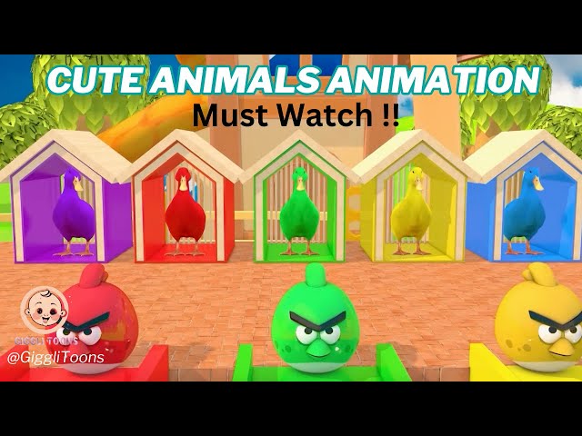 🐶🐱 Cute & Funny Animals Animation and adventures I Gorilla, Elephant, Duck, Tiger, Lion, Monkey 🐰🐻