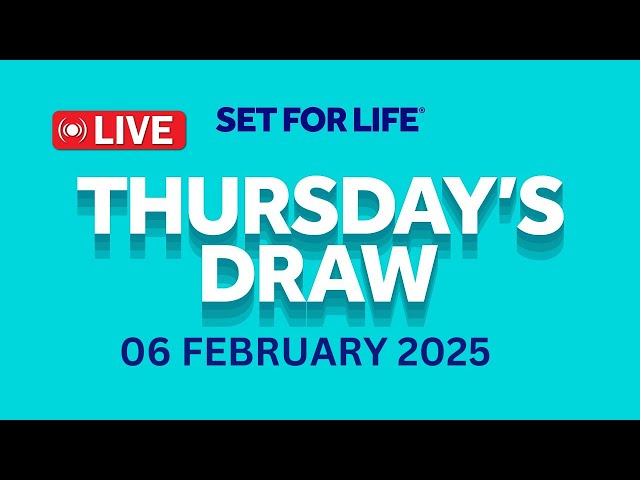 The National Lottery Set For Life Live draw results from Thursday 06 February 2025 | tonight's